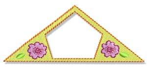Picture of Fun Floral Frame Machine Embroidery Design