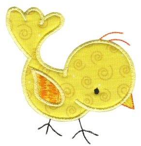 Picture of Sweet Bird Applique Machine Embroidery Design