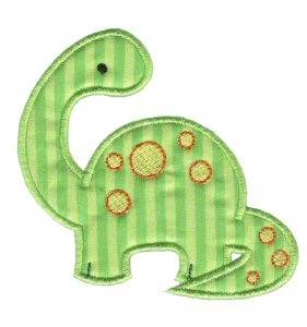 Picture of Sweet Dino Applique Machine Embroidery Design