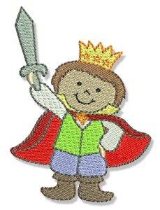 Picture of Little Stars King Machine Embroidery Design
