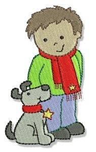 Picture of Little Star & Puppy Machine Embroidery Design