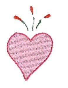 Picture of Pajama Party Heart Machine Embroidery Design