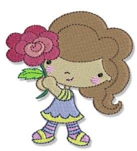 Picture of Spring Cutie & Rose Machine Embroidery Design