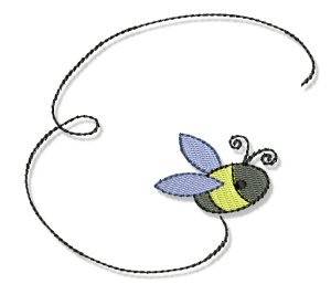 Picture of Spring Cutie Bumblebee Machine Embroidery Design