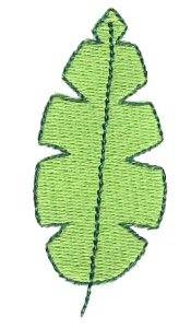 Picture of Stick Leaf Accent Machine Embroidery Design