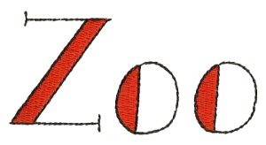 Picture of Zoo Sign Machine Embroidery Design