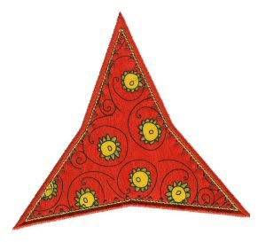 Picture of Triangle Applique Patch Machine Embroidery Design