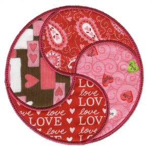 Picture of Valentines Day Applique Patch Machine Embroidery Design