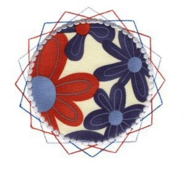 Picture of Circular Applique Patch Machine Embroidery Design