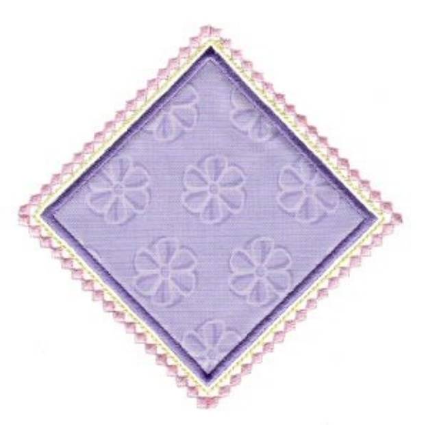Picture of Diamond Applique Patch Machine Embroidery Design