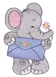 Picture of Little Nellie & Envelope Machine Embroidery Design