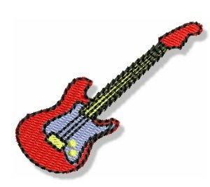 Picture of Mini Electric Guitar Machine Embroidery Design