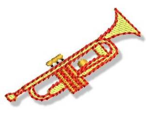 Picture of Mini Trumpet Machine Embroidery Design