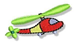 Picture of Mini Helicopter Machine Embroidery Design