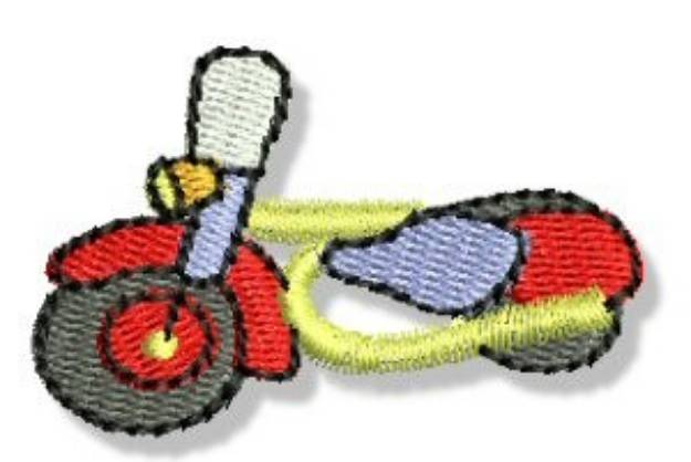 Picture of Mini Motorcycle Machine Embroidery Design