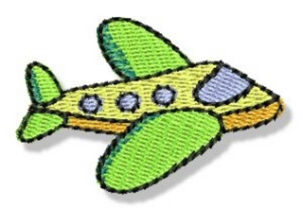 Picture of Mini Airplane Machine Embroidery Design
