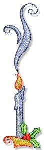 Picture of Christmas Doodads Candle Machine Embroidery Design