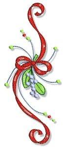 Picture of Christmas Doodads Decorative Border Machine Embroidery Design