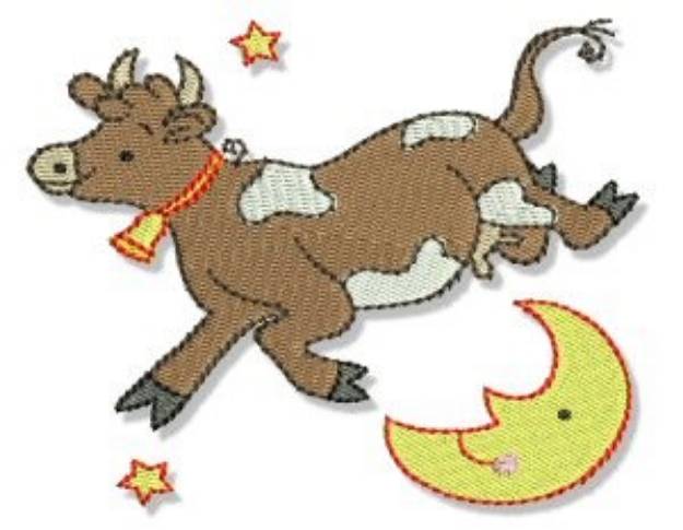 Picture of Cow Jumped Over The Moon Machine Embroidery Design