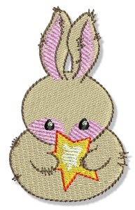 Picture of Country Snowman Bunny Machine Embroidery Design