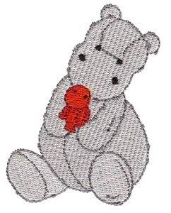 Picture of Hippo & Toy Machine Embroidery Design