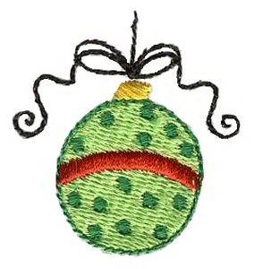 Picture of Christmas Mini Ornament Machine Embroidery Design
