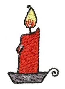 Picture of Christmas Mini Candle Machine Embroidery Design