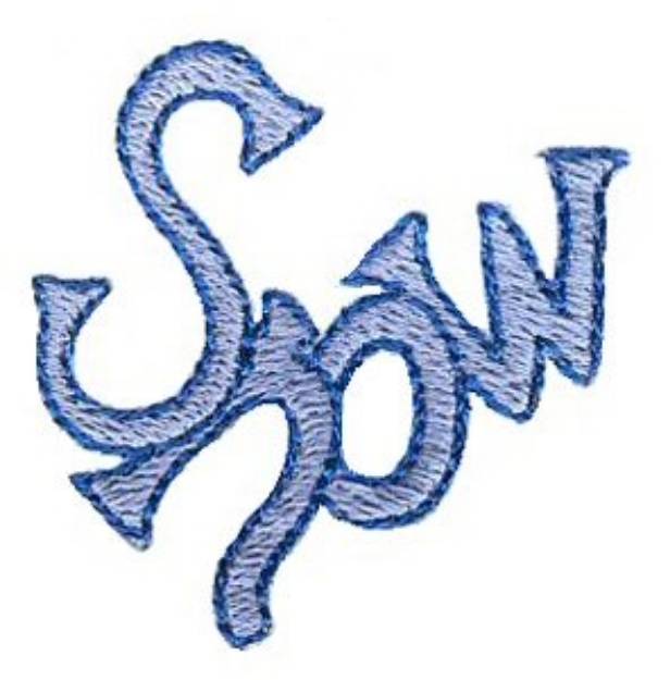 Picture of Christmas Mini Snow Machine Embroidery Design