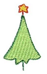 Picture of Christmas Mini Tree Machine Embroidery Design