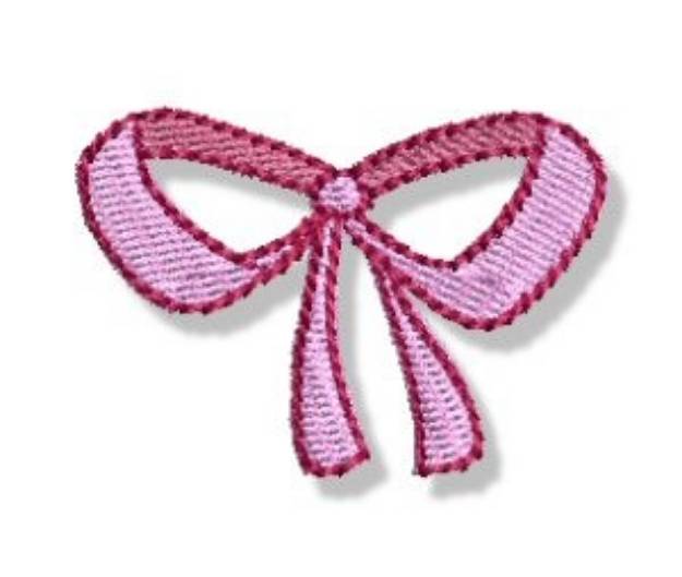 Picture of Girls Mini Ribbon Machine Embroidery Design