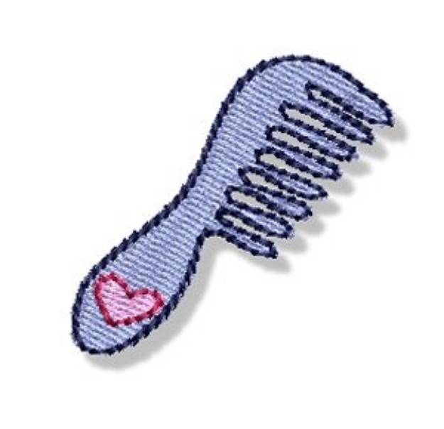 Picture of Girls Mini Comb Machine Embroidery Design