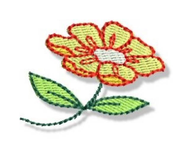 Picture of Girls Mini Flower Machine Embroidery Design