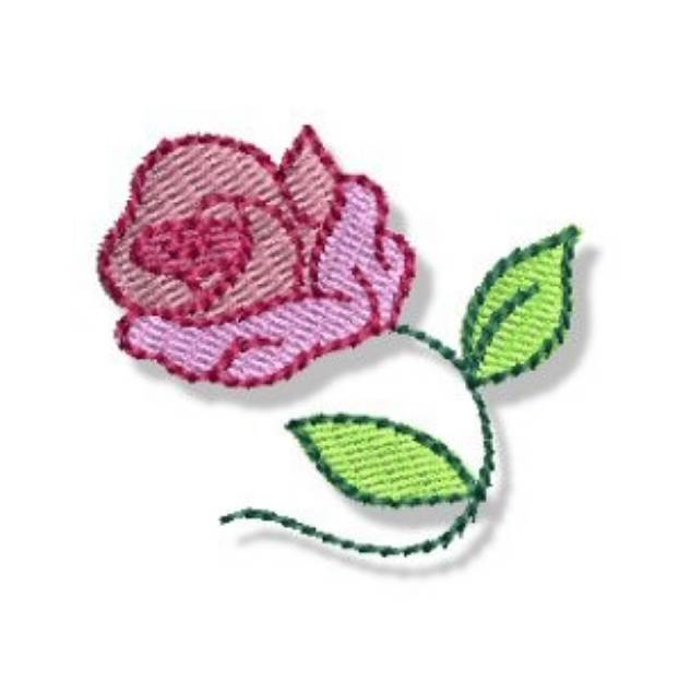 Picture of Girls Mini Rose Machine Embroidery Design