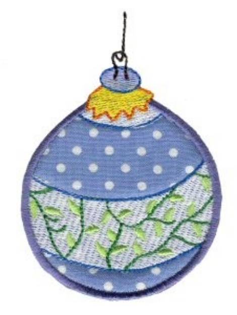 Picture of Christmas Ornament Applique Machine Embroidery Design