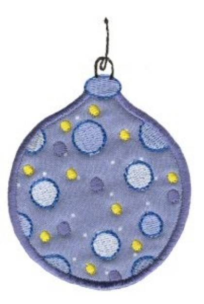 Picture of Christmas Ornament Applique Machine Embroidery Design