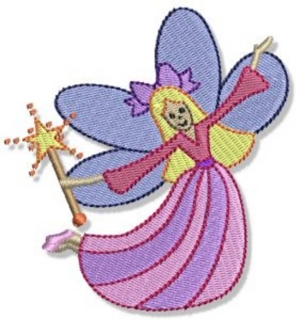 Picture of Flutterby Fairy Machine Embroidery Design