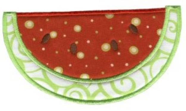 Picture of Watermelon Applique Machine Embroidery Design