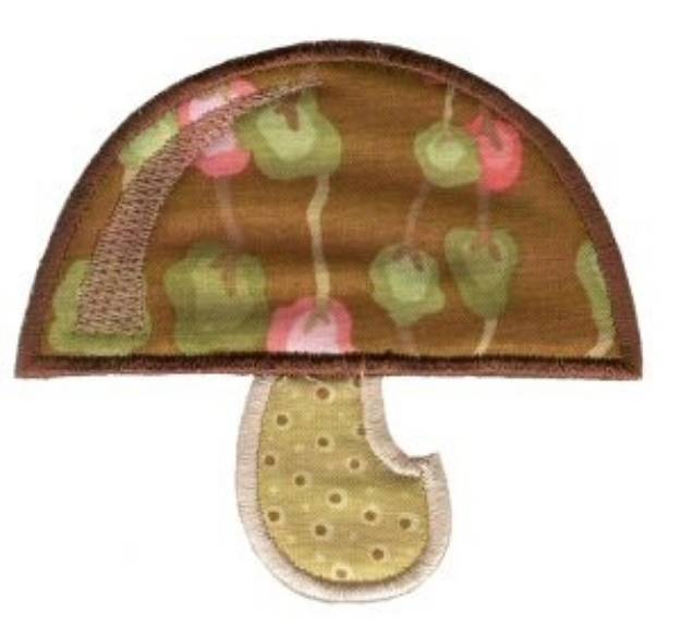 Picture of Mushroom Applique Machine Embroidery Design