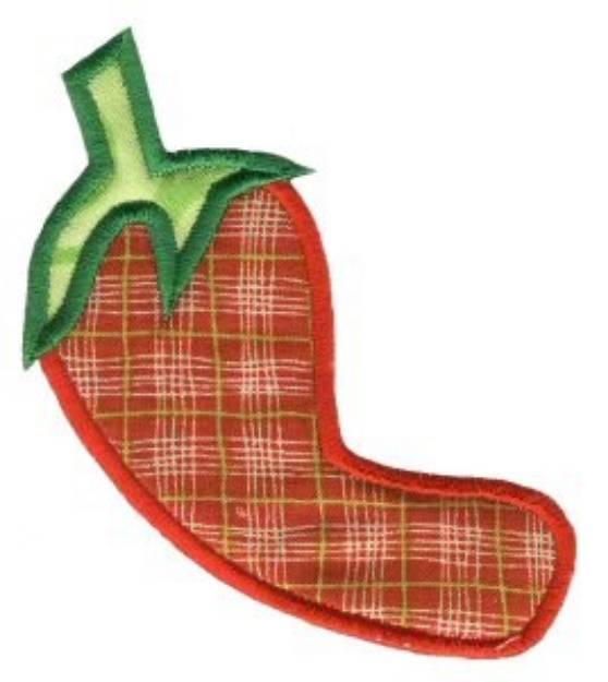Picture of Chili Pepper Applique Machine Embroidery Design