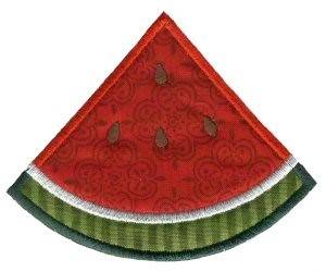 Picture of Watermelon Slice Applique Machine Embroidery Design