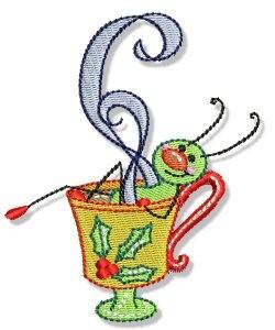 Picture of Buggin Out Christmas Machine Embroidery Design