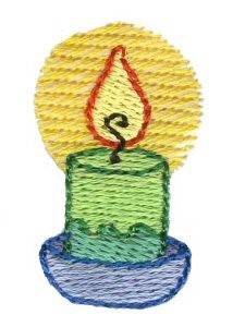Picture of Christmas Mini Candle Machine Embroidery Design