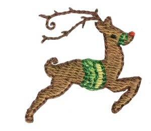 Picture of Christmas Mini Reindeer Machine Embroidery Design