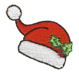 Picture of Christmas Mini Santa Hat Machine Embroidery Design