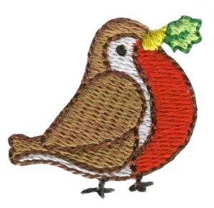 Picture of Christmas Mini Bird Machine Embroidery Design