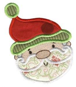 Picture of Christmas Santa Applique Machine Embroidery Design