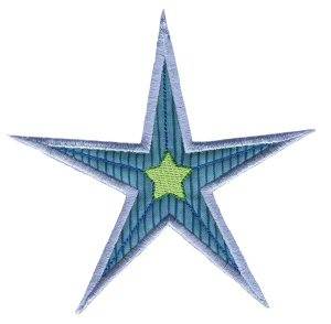 Picture of Christmas Star Applique Machine Embroidery Design