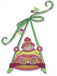 Picture of Swinging BubbaBoo In Love Machine Embroidery Design