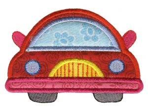 Picture of Automobile On The Move Applique Machine Embroidery Design
