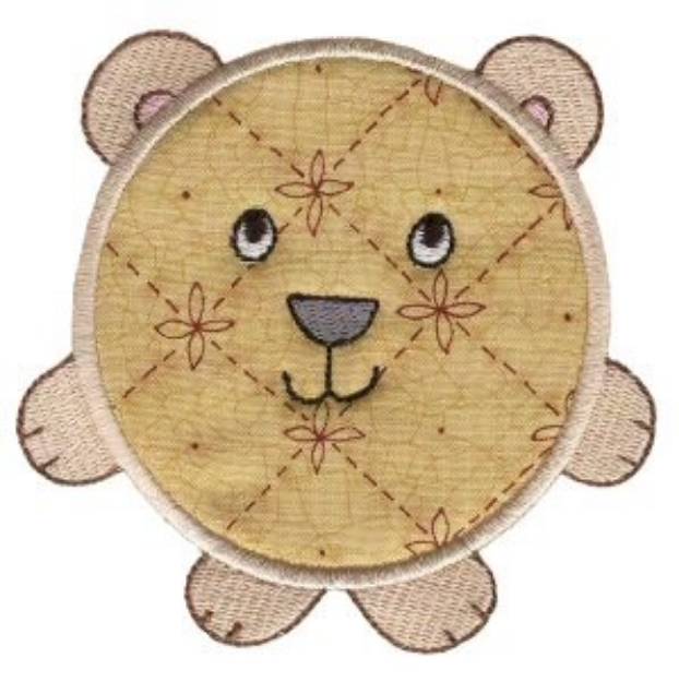 Picture of Roundys Bear Applique Machine Embroidery Design